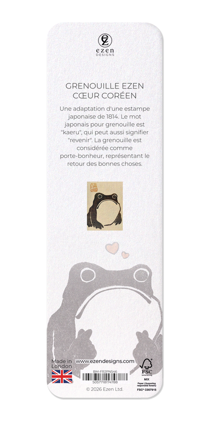 Ezen - Grenouille Ezen cœur coréen - Bookmark - Back