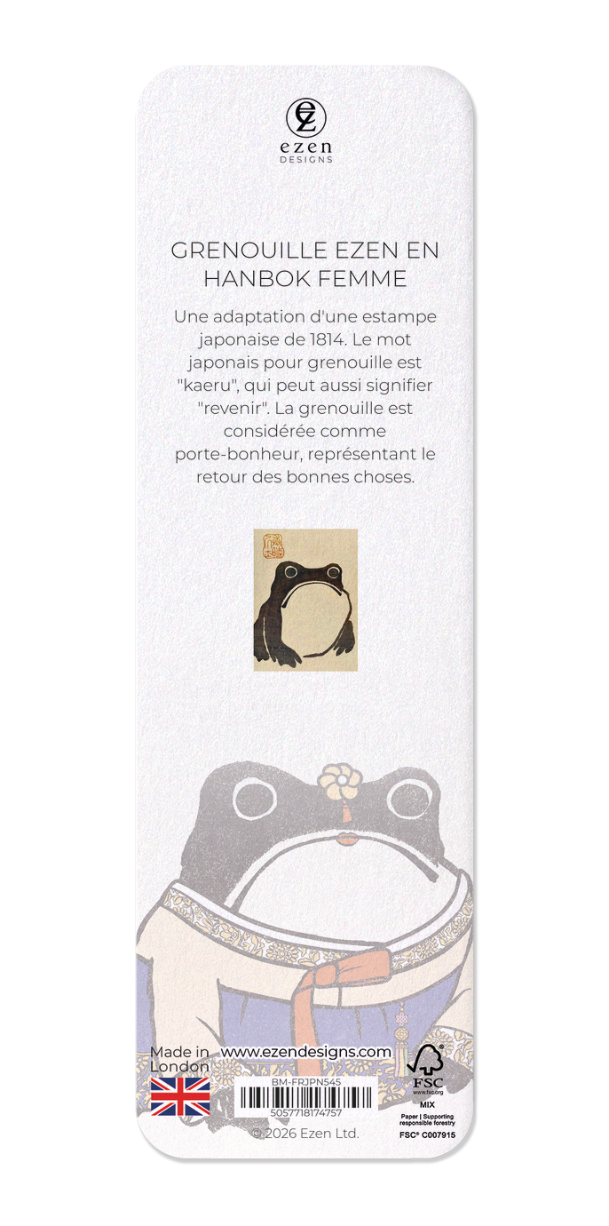 Ezen - Grenouille Ezen en hanbok femme - Bookmark - Back
