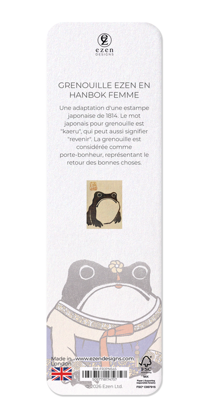 Ezen - Grenouille Ezen en hanbok femme - Bookmark - Back