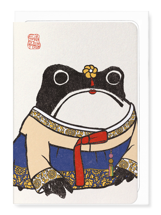 Ezen - Grenouille Ezen en hanbok femme - Greeting Card - Front