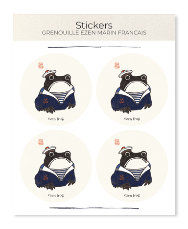 Ezen - GRENOUILLE EZEN Marin français - Sticker Set