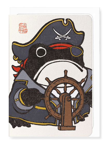 Ezen - Grenouille Ezen Pirate - Greeting Card - Front