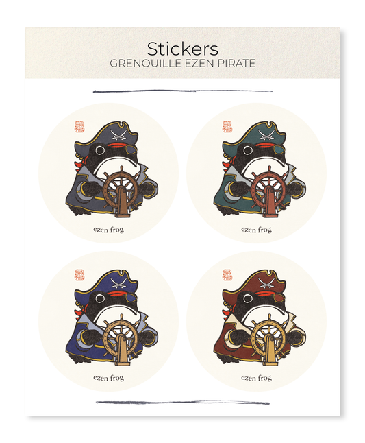 Ezen - Grenouille Ezen Pirate - Sticker Set