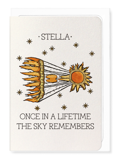 Ezen - Halley’s Comet - Threads of Wonder (c. 1077) - Greeting Card - Front