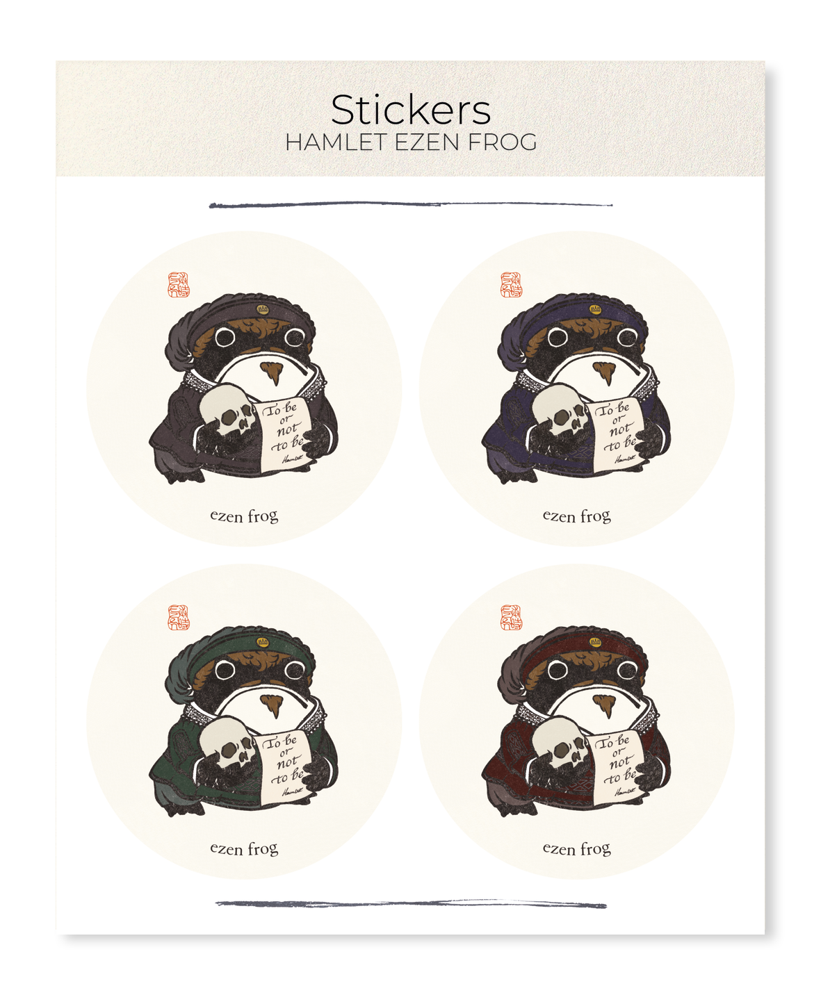Ezen - Hamlet Ezen Frog - Sticker Set