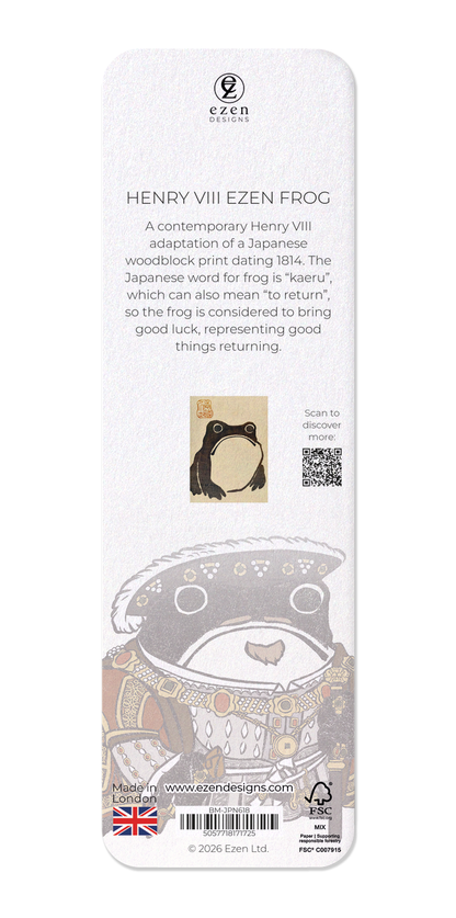 Ezen - Henry VIII Ezen Frog - Bookmark - Back