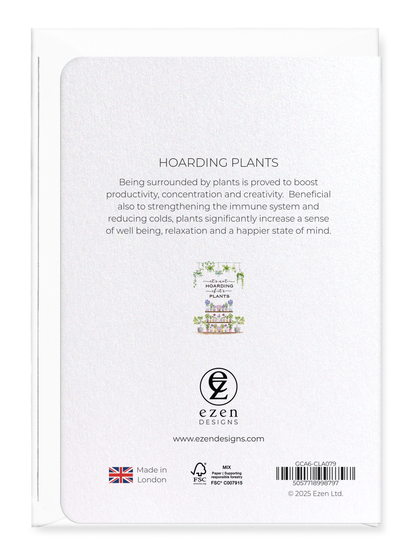 Ezen - Hoarding plants - Greeting Card - Back