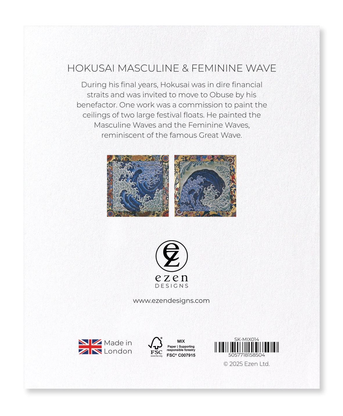 Ezen - HOKUSAI MASCULINE & FEMININE WAVE - Sticker Set