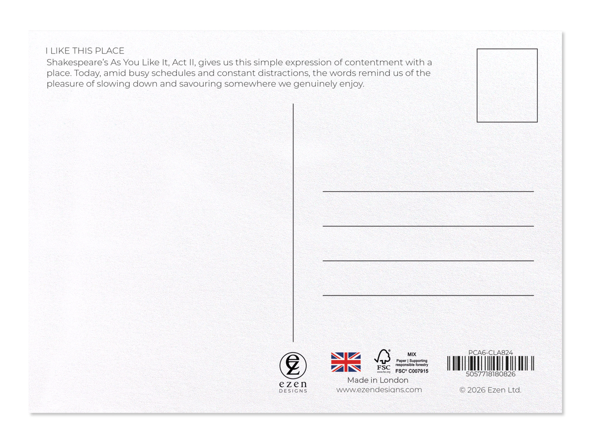 Ezen - I like this place - Postcard - Back