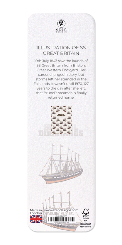 Ezen - Illustration of SS Great Britain - Bookmark - Back