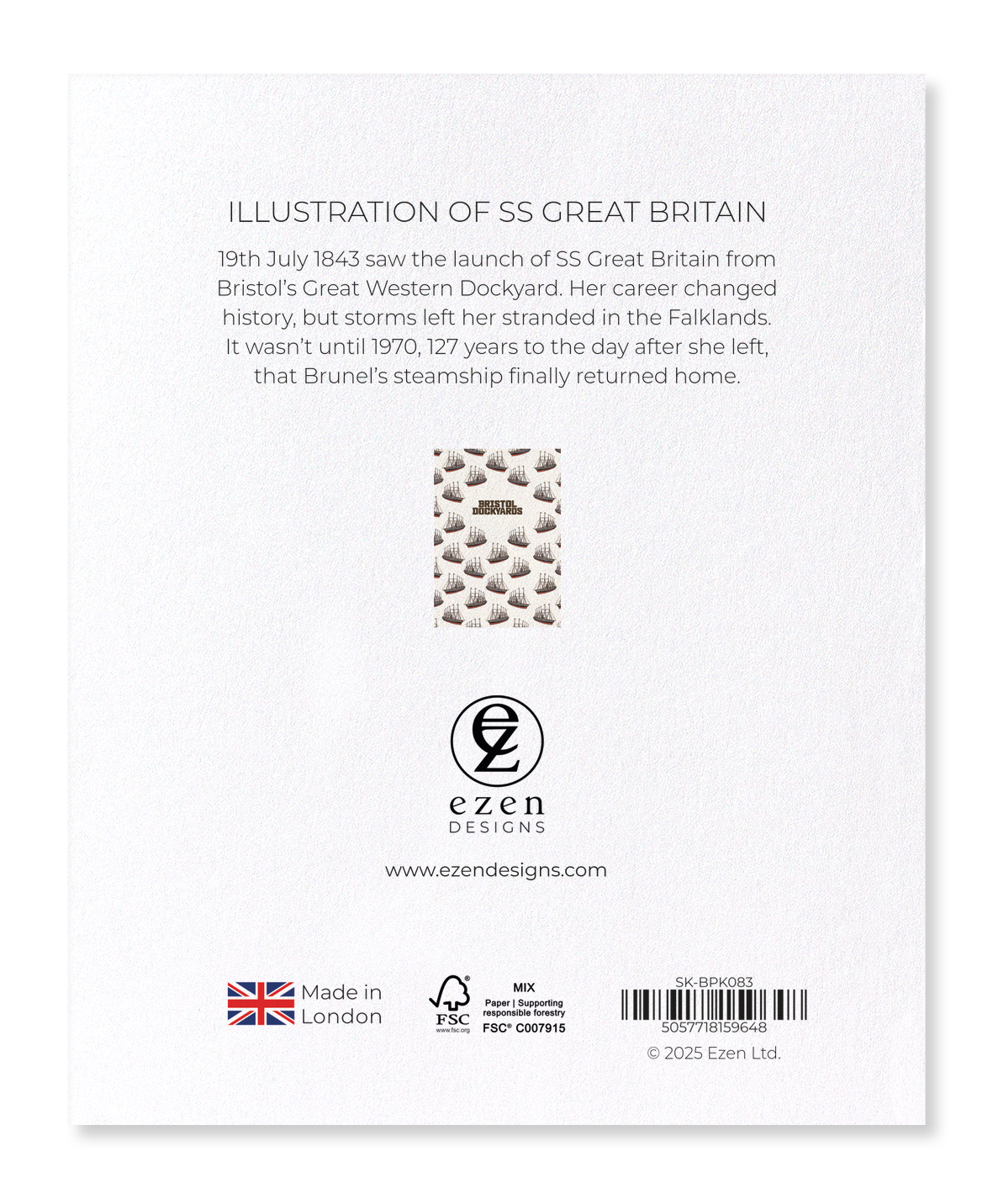 Ezen - Illustration of SS Great Britain - Sticker Set