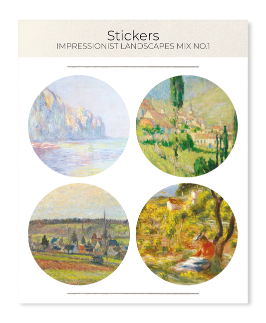 Ezen - Impressionist Landscapes Mix no.1 - Sticker Set