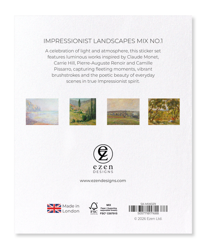 Ezen - Impressionist Landscapes Mix no.1 - Sticker Set
