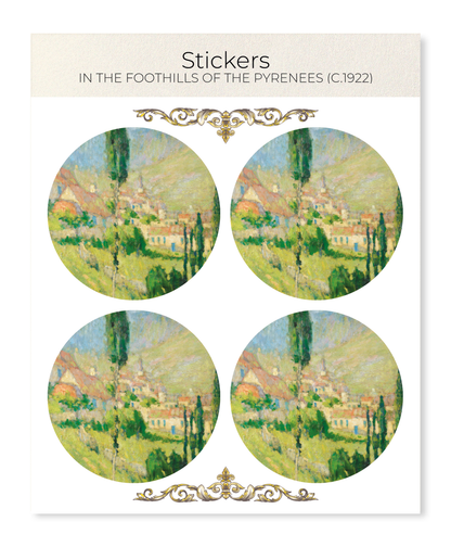 Ezen - In the Foothills of the Pyrenees (c.1922) - Sticker Set