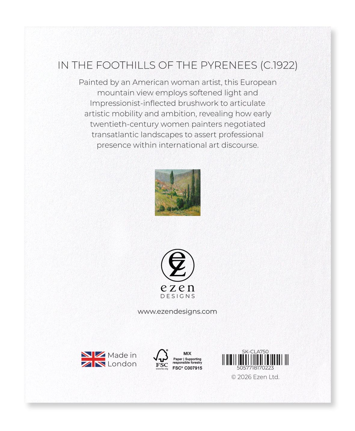 Ezen - In the Foothills of the Pyrenees (c.1922) - Sticker Set