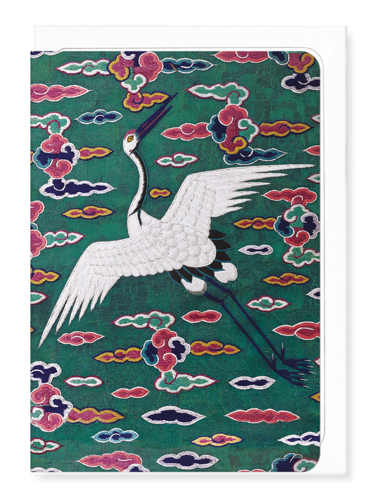 Ezen - Insigne hyungbae coréen à grue (fin XIXe) - Greeting Card - Front