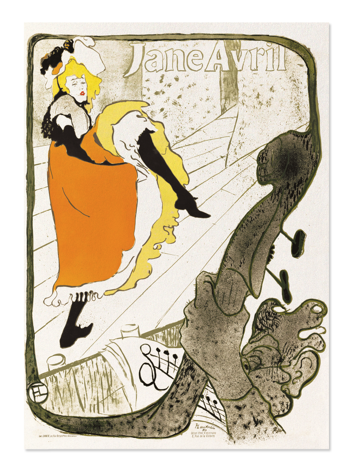 Ezen - Jane Avril (1893) - Postcard - Front