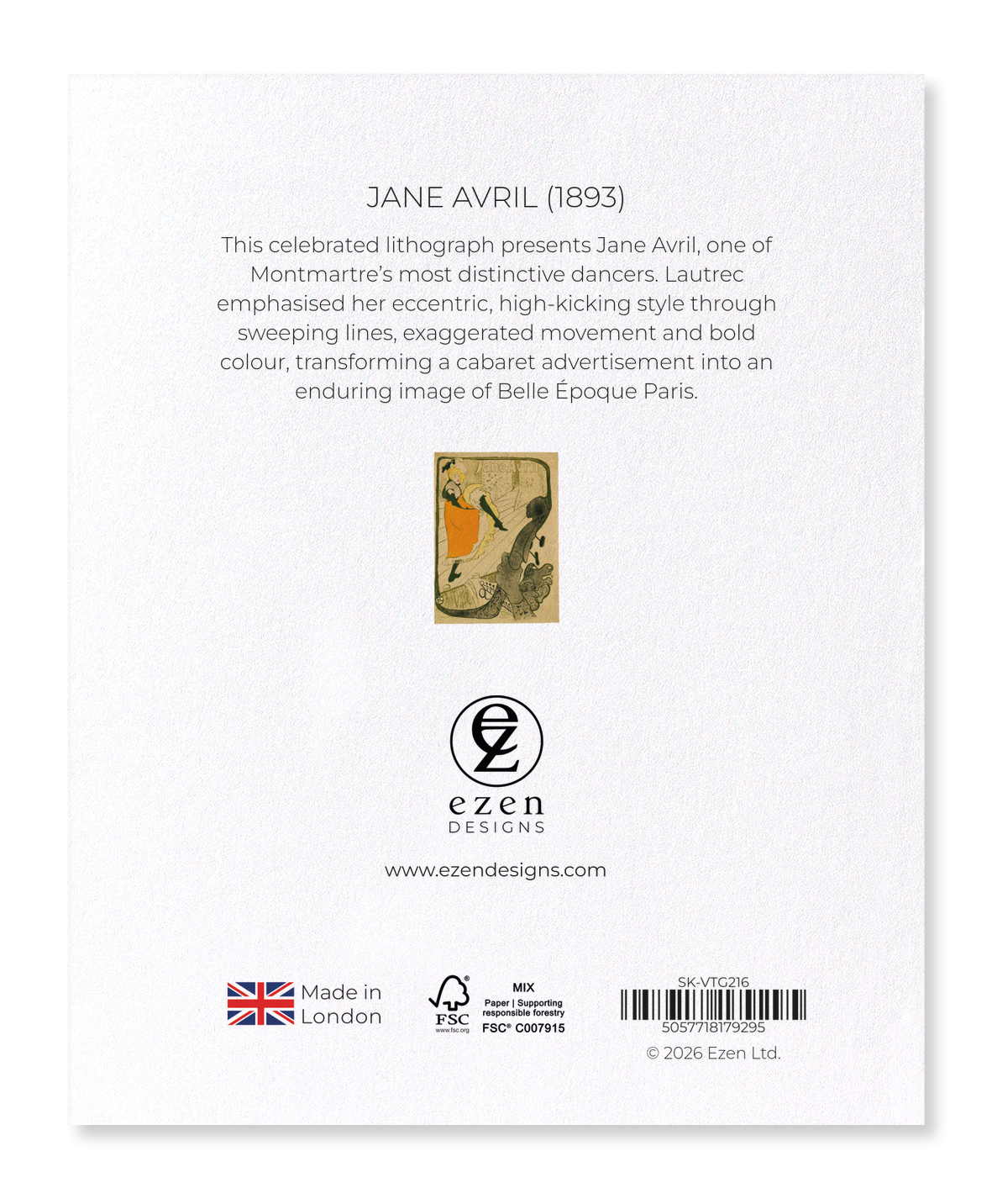 Ezen - Jane Avril (1893) - Sticker Set