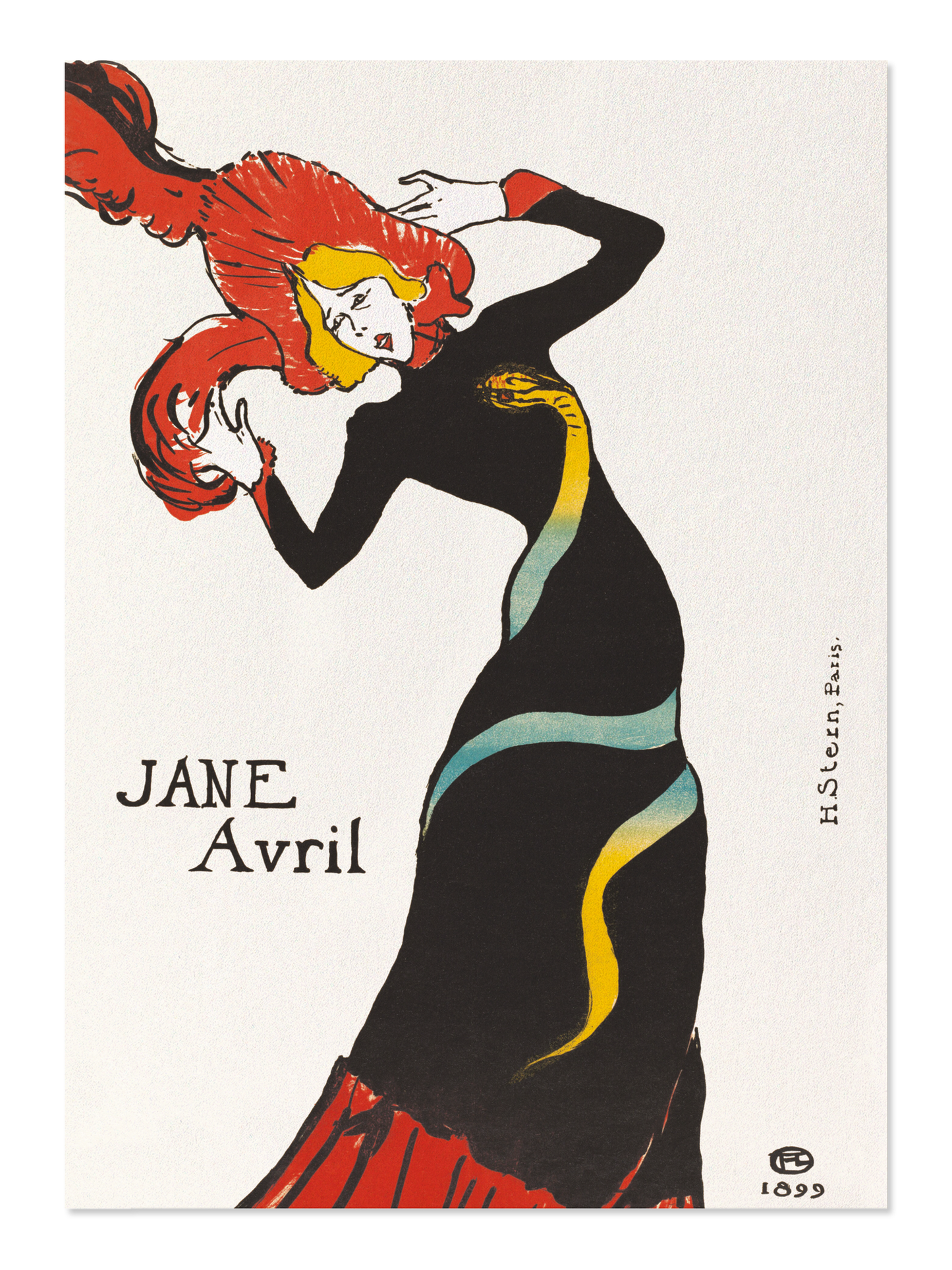 Ezen - Jane Avril (1899) - Postcard - Front