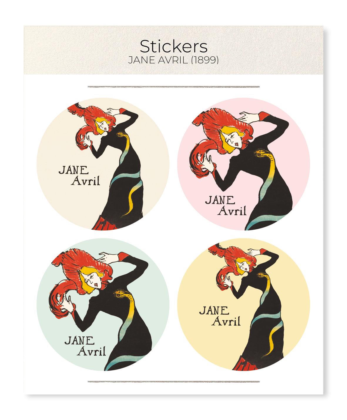 Ezen - Jane Avril (1899) - Sticker Set
