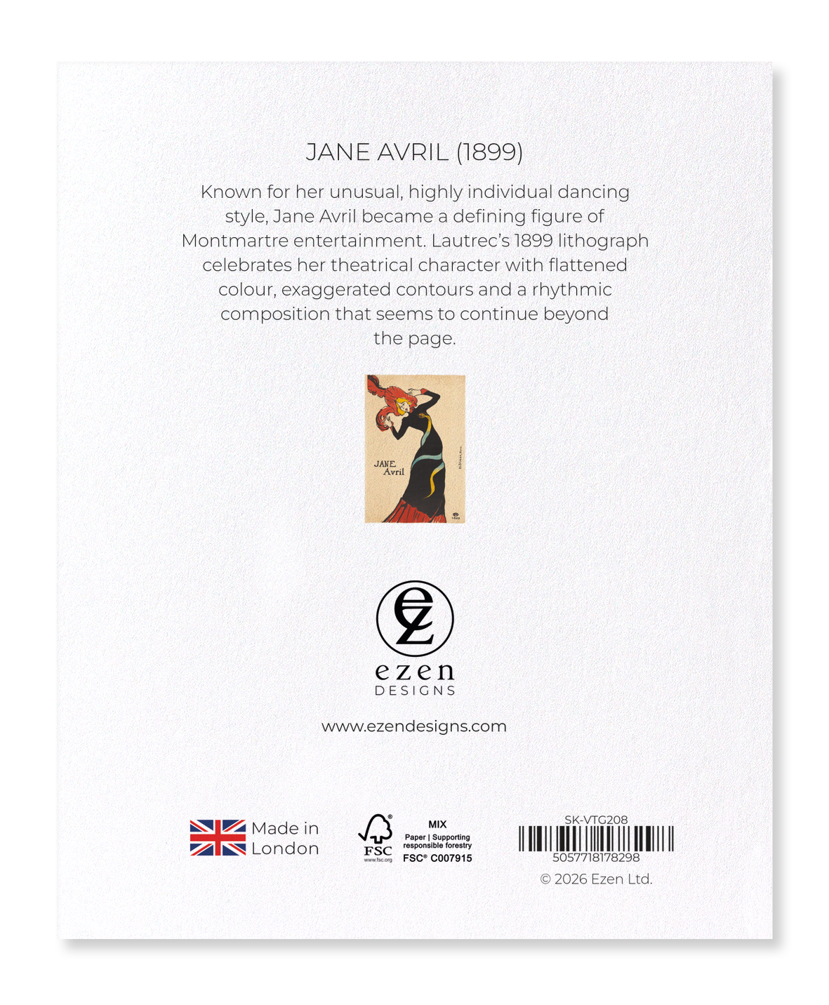 Ezen - Jane Avril (1899) - Sticker Set