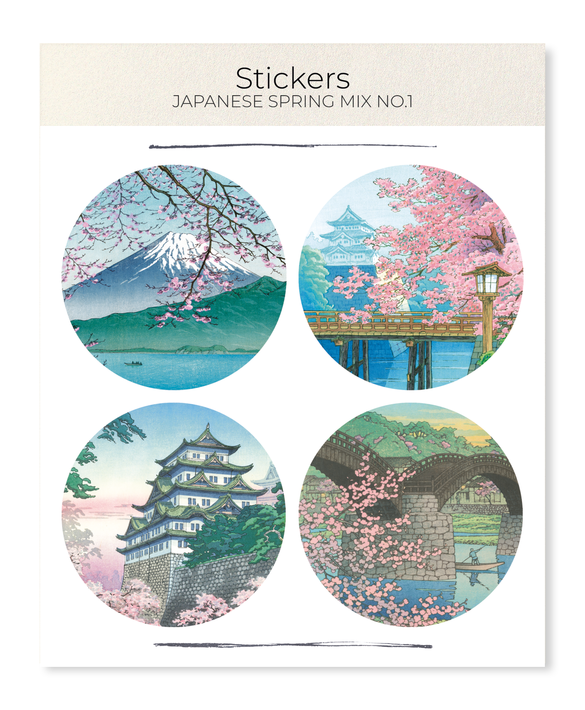 Ezen - JAPANESE SPRING MIX NO.1 - Sticker Set
