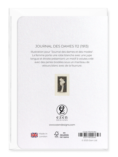 Ezen - Journal des Dames 112 (1913) - Greeting Card - Back