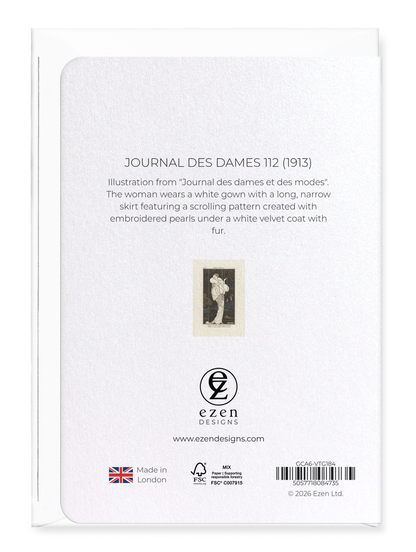 Ezen - Journal des Dames 112 (1913) - Greeting Card - Back