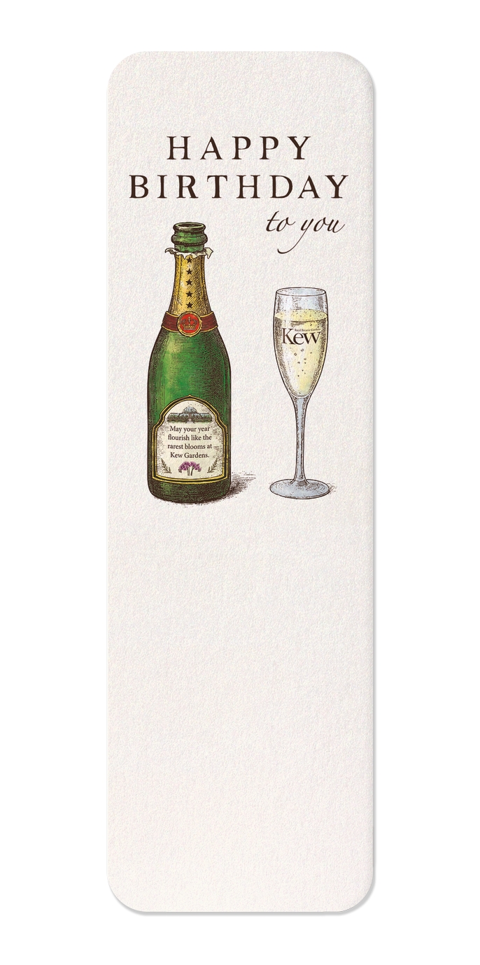 Ezen - Kew gardens birthday champagne - Bookmark - Front