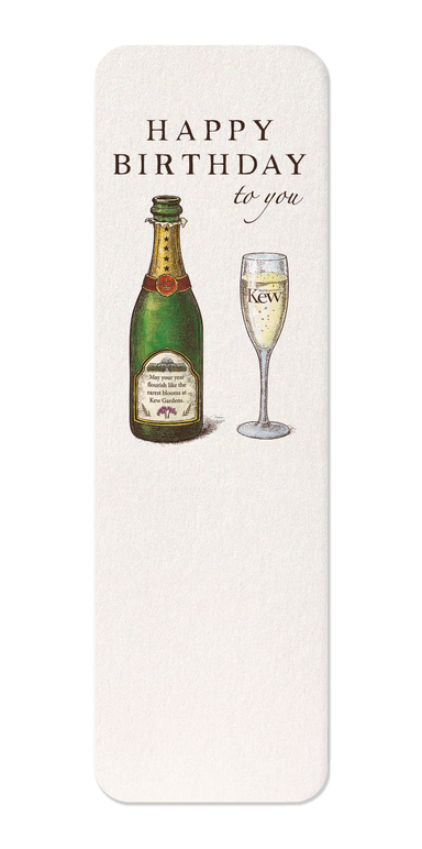 Ezen - Kew gardens birthday champagne - Bookmark - Front