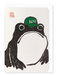 Ezen - KEW GARDENS' CAP EZEN FROG - Greeting Card - Front