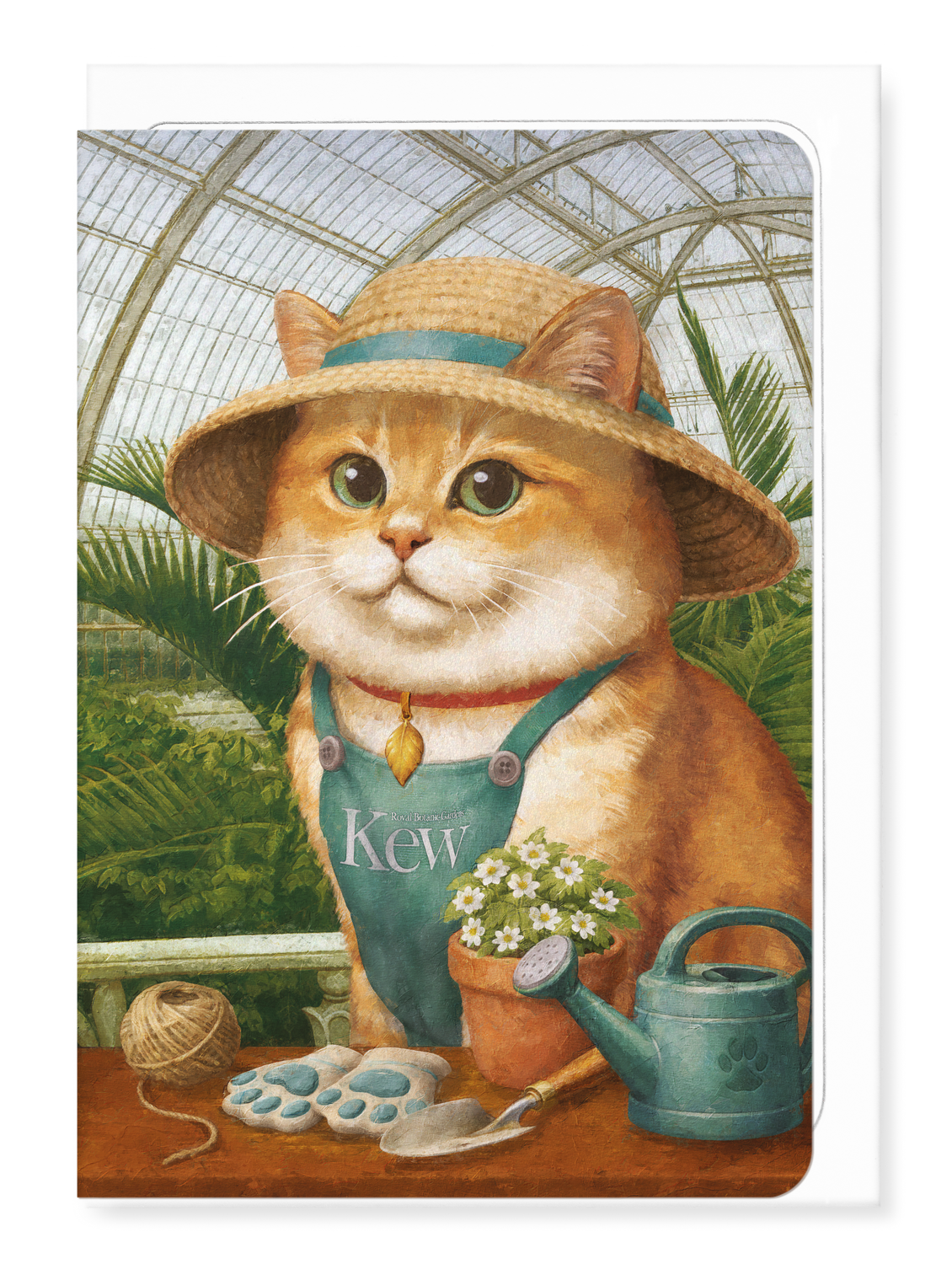 Ezen - Kew Gardens Classic Cat - Greeting Card - Front