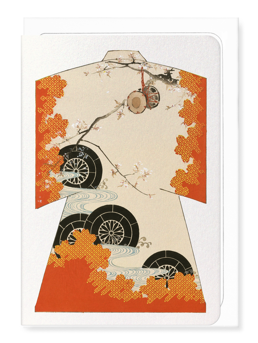 Ezen - Kimono of Cherry Blossom and Drum (1899) - Greeting Card - Front