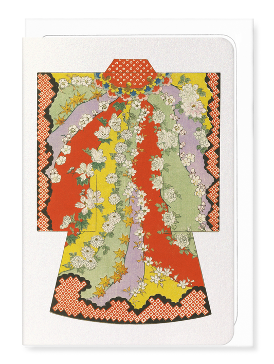 Ezen - Kimono of floral trail (1899) - Greeting Card - Front
