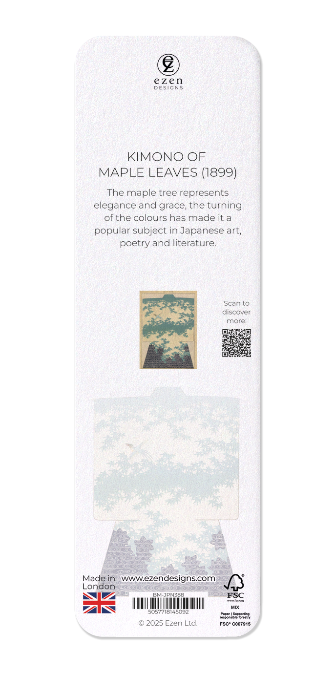 Ezen - Kimono of maple leaves (1899) - Bookmark - Back