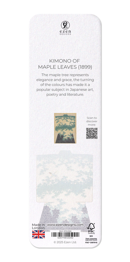 Ezen - Kimono of maple leaves (1899) - Bookmark - Back