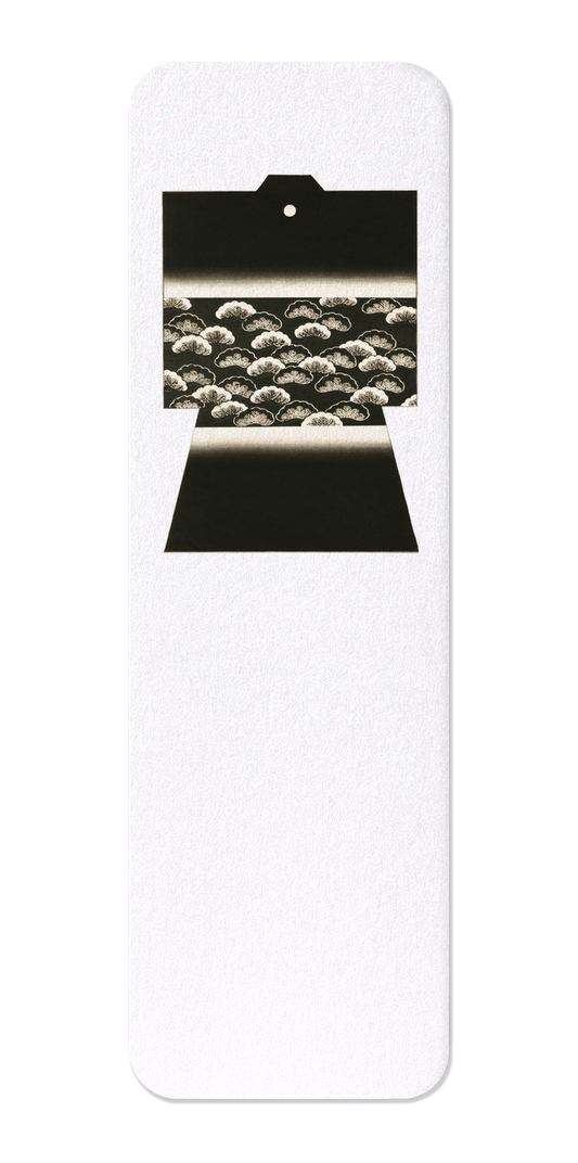 Ezen - Kimono of Pine Trees on Black (1899) - Bookmark - Front
