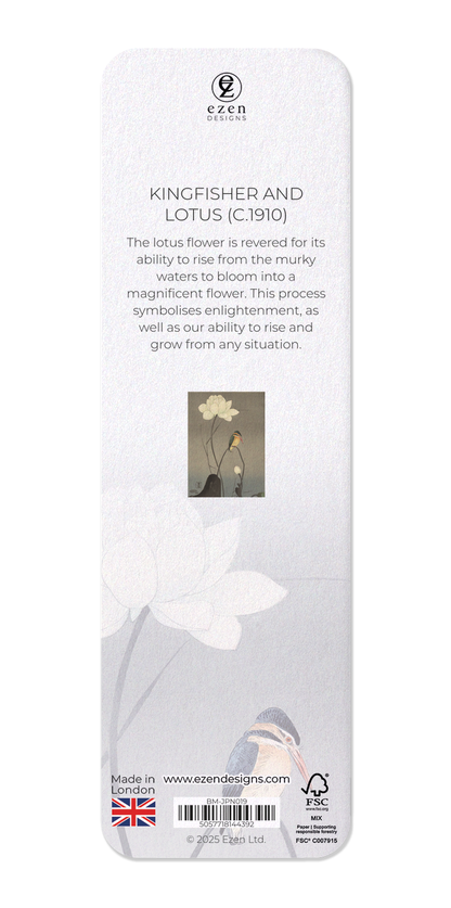 Ezen - Kingfisher and lotus (c.1910) - Bookmark - Back