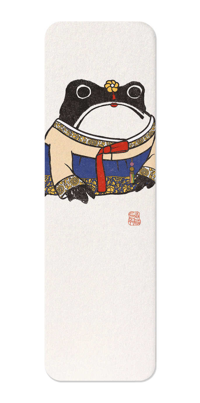Ezen - Korean Female Hanbok Ezen Frog - Bookmark - Front