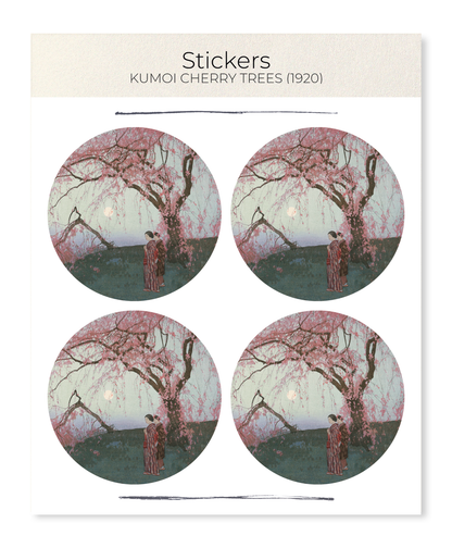 Ezen - Kumoi Cherry Trees (1920) - Sticker Set