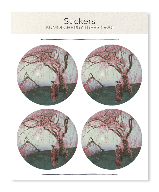 Ezen - Kumoi Cherry Trees (1920) - Sticker Set
