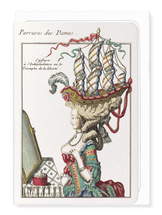 Ezen - LA BELLE POULE (C.1780) - Greeting Card - Front
