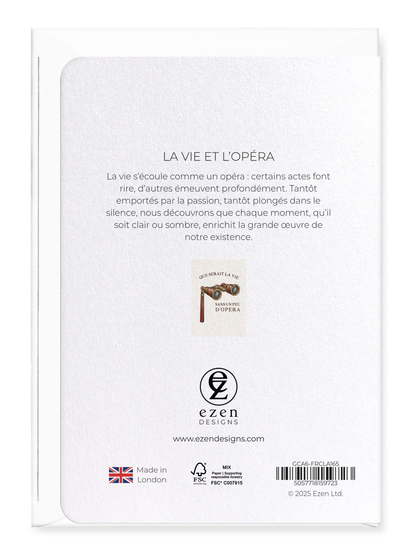 Ezen - La vie et l’opéra - Greeting Card - Back