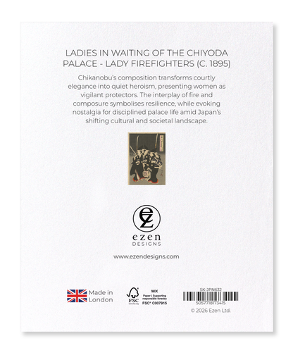 Ezen - Ladies in Waiting of the Chiyoda Palace - Lady Firefighters (c. 1895) - Sticker Set
