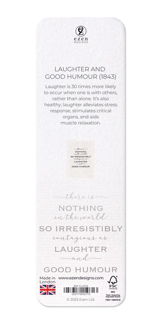 Ezen - Laughter and Good Humour (1843) - Bookmark - Back