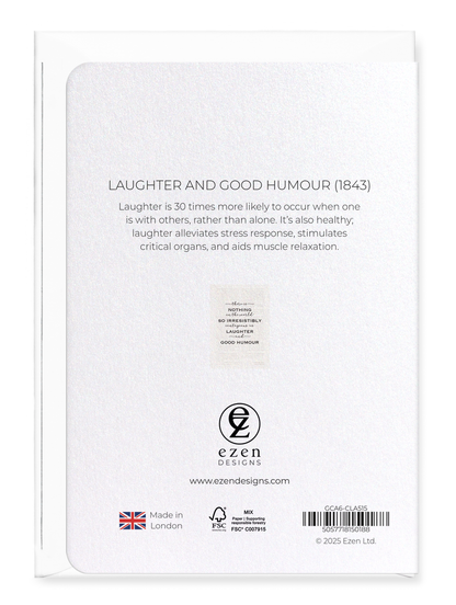 Ezen - Laughter and Good Humour (1843) - Greeting Card - Back