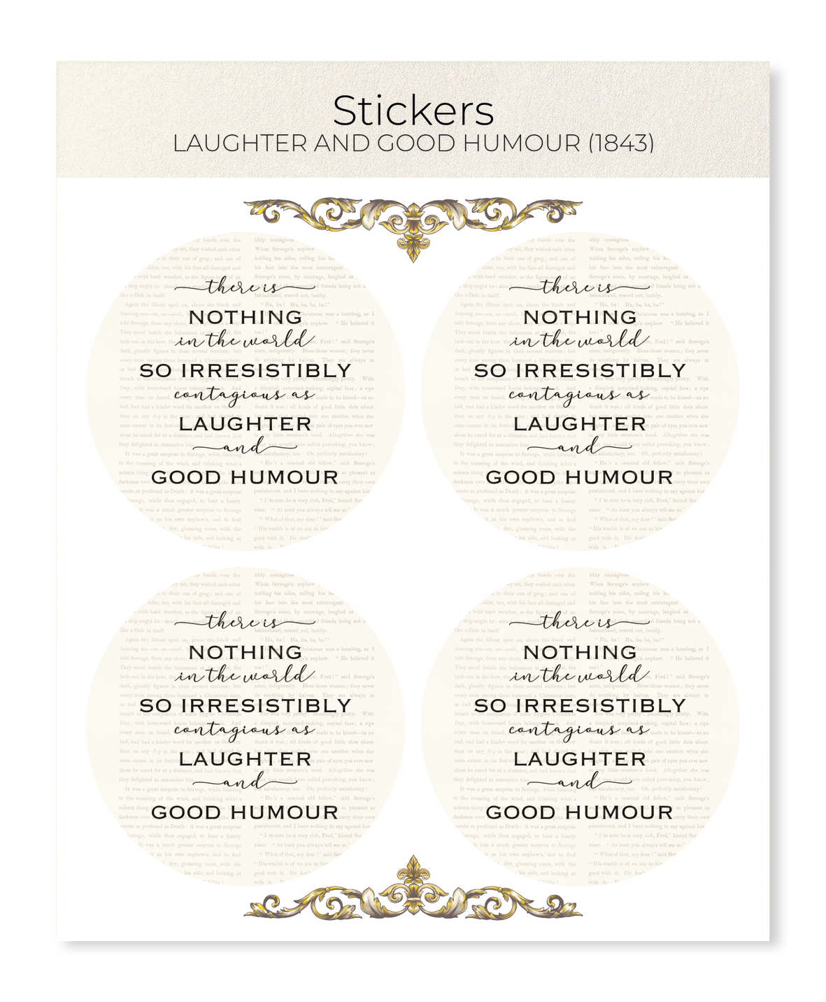 Ezen - Laughter and Good Humour (1843) - Sticker Set