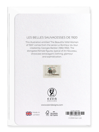 Ezen - Les Belles Sauvagesses de 1920 - Greeting Card - Back