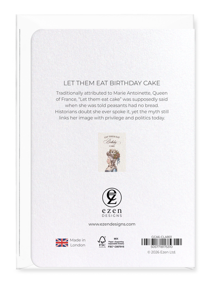 Ezen - Let them Eat Birthday Cake - Greeting Card - Back