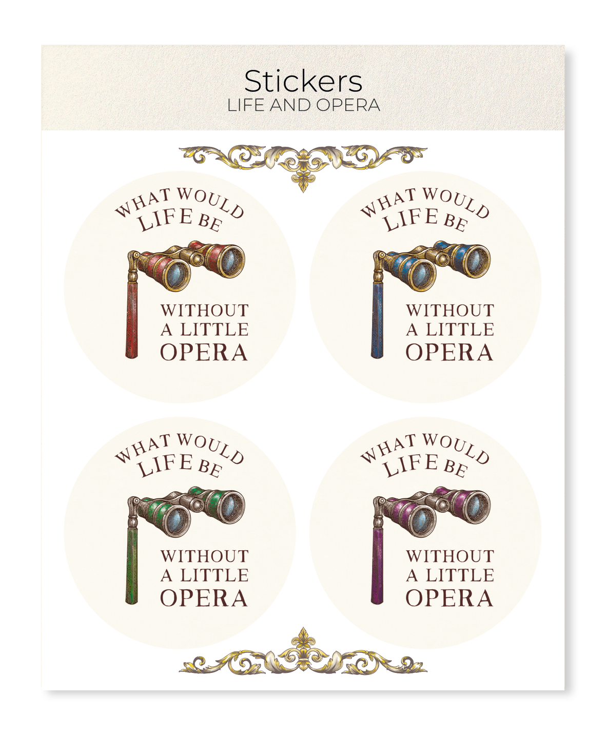 Ezen - Life and opera - Sticker Set